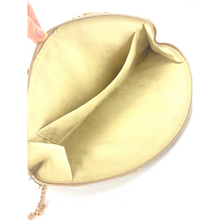 Load image into Gallery viewer, Crochet Raffia Half Moon Clutch