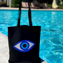 Load image into Gallery viewer, Glitter Eye Canvas Bag