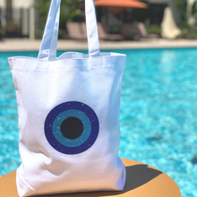 Load image into Gallery viewer, Glitter Circle Canvas Bags