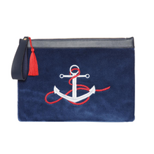 Load image into Gallery viewer, Anchor Velvet Clutch Rope