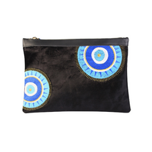 Load image into Gallery viewer, Evil Eyes Velvet Clutch