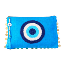Load image into Gallery viewer, Karya Evil Eye Clutch Turquoise