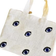 Load image into Gallery viewer, Small Evil Eyes Beach Tote