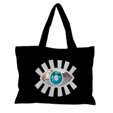 Load image into Gallery viewer, White Eye Tote Bag