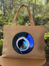 Load image into Gallery viewer, Reversible Sequins Eye Tote