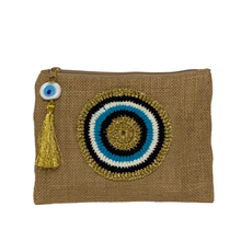 Load image into Gallery viewer, nazar jute pouch natural