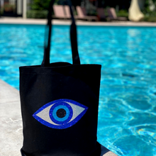 Load image into Gallery viewer, Glitter Eye Canvas Bag
