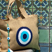 Load image into Gallery viewer, Mia Tote Bag Evil Eye Bag
