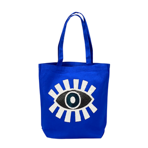 Evil Eye Canvas Bags