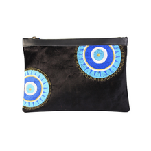 Load image into Gallery viewer, Evil Eyes Velvet Clutch
