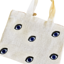 Load image into Gallery viewer, Small Evil Eyes Beach Tote
