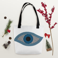 Load image into Gallery viewer, Evil Eye Tote bag
