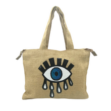 Load image into Gallery viewer, evil eye tote bag
