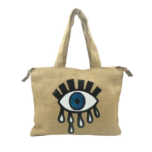 evil eye tote bag