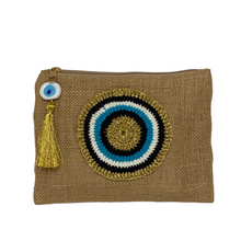 Load image into Gallery viewer, nazar jute pouch natural
