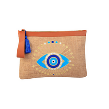 Load image into Gallery viewer, Sun Jute Clutch Naturel
